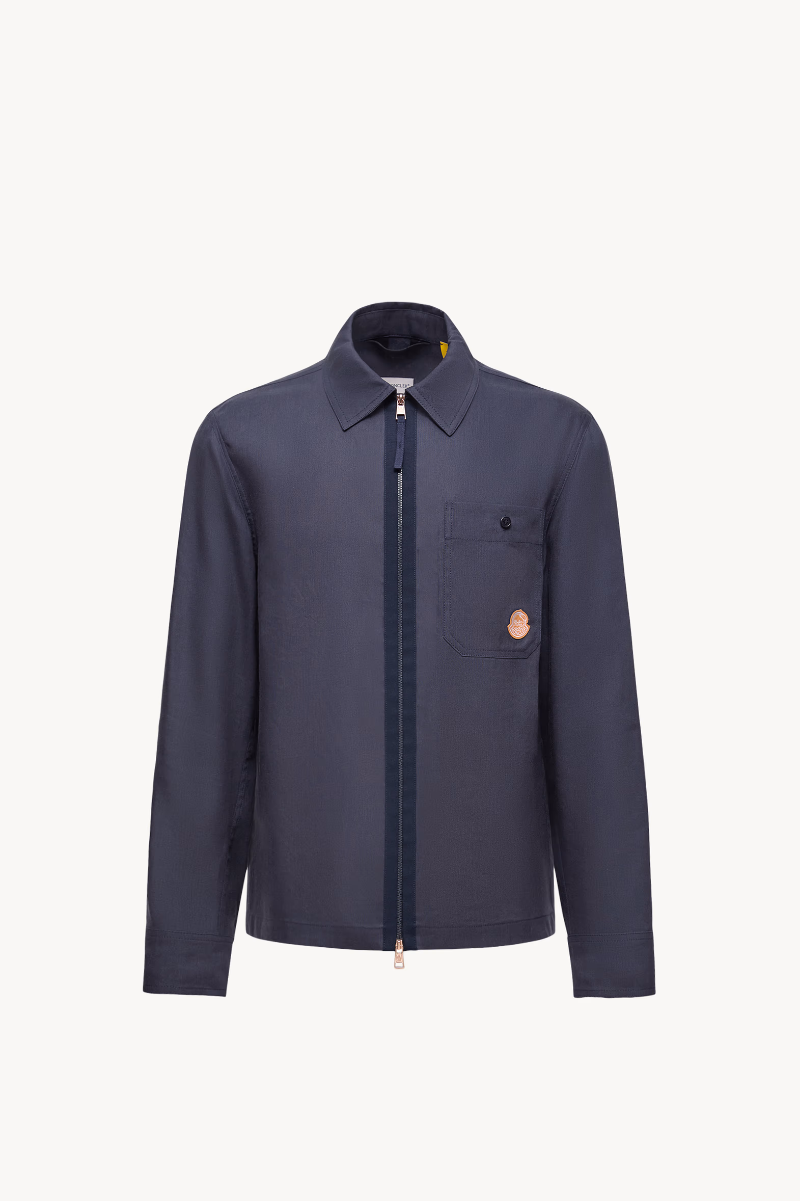 Moncler x Gilga Farm Designed by Donald Glover Linen Blend Shirt Men Navy Blue Moncler 2